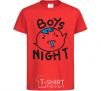 Kids T-shirt Boys night red фото