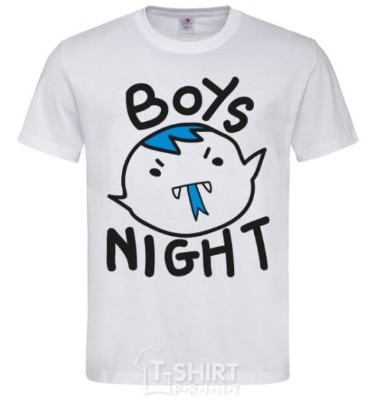Мужская футболка Boys night Белый фото