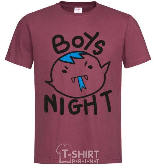 Мужская футболка Boys night Бордовый фото