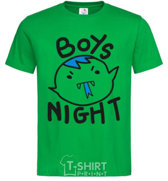 Мужская футболка Boys night Зеленый фото