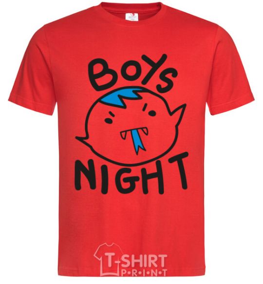 Мужская футболка Boys night Красный фото
