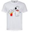 Men's T-Shirt Family Guy Stewie and Brian White фото