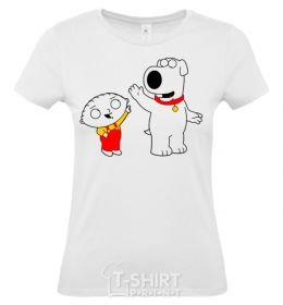 Women's T-shirt Brian the dog grey фото