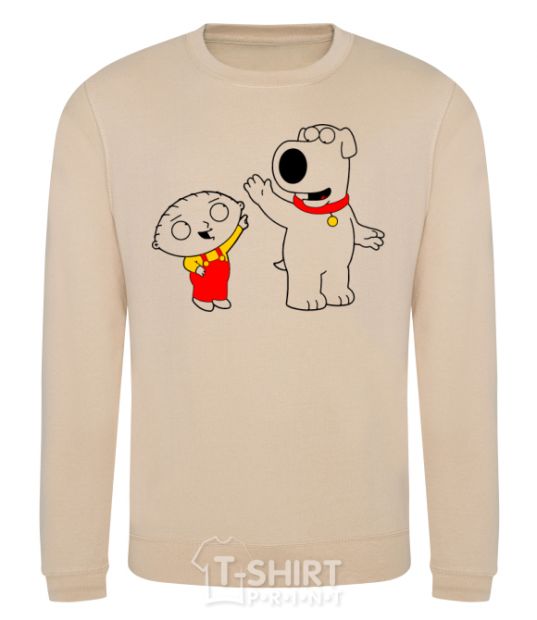 Sweatshirt Family Guy Stewie and Brian sand фото