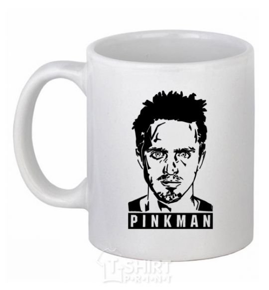 Ceramic mug Pinkman White фото