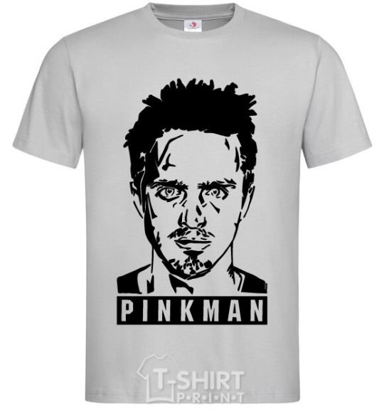 Men's T-Shirt Pinkman grey фото