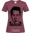 Women's T-shirt Pinkman burgundy фото