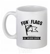 Ceramic mug Fun with flags White фото
