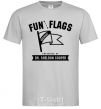 Men's T-Shirt Fun with flags grey фото