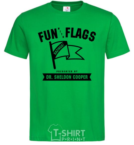 Men's T-Shirt Fun with flags kelly-green фото