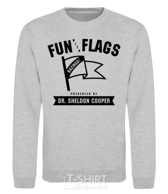 Sweatshirt Fun with flags sport-grey фото