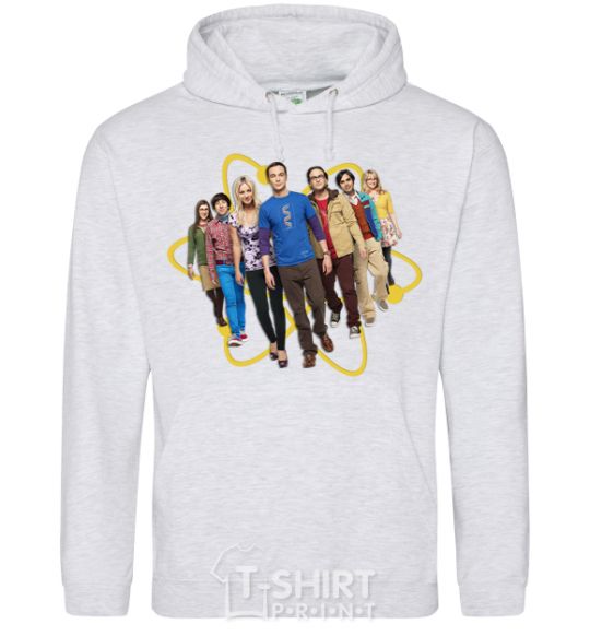 Men`s hoodie The Big Bang Theory sport-grey фото