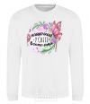 Sweatshirt The best teacher in the world White фото