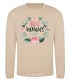 Sweatshirt Best mommy ever flowers sand фото