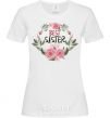 Women's T-shirt Best sister ever flowers White фото