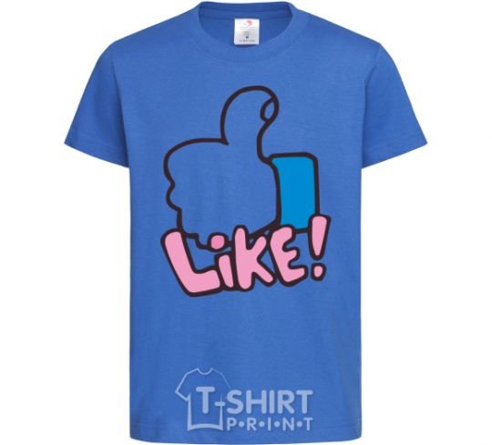 Kids T-shirt Like royal-blue фото