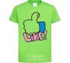 Kids T-shirt Like orchid-green фото