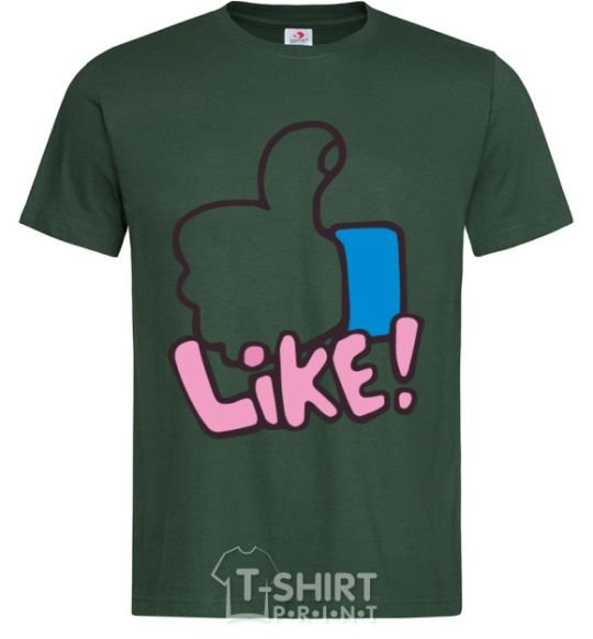 Men's T-Shirt Like bottle-green фото