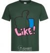 Men's T-Shirt Like bottle-green фото