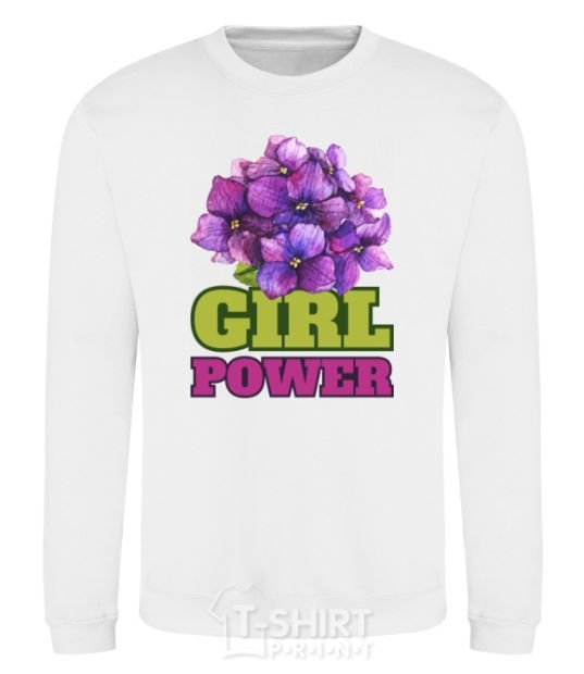 Sweatshirt Girl power White фото