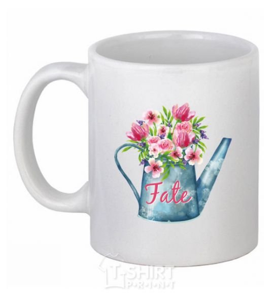 Ceramic mug Fate White фото