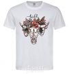 Men's T-Shirt Wild skull White фото