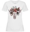 Women's T-shirt Wild skull White фото