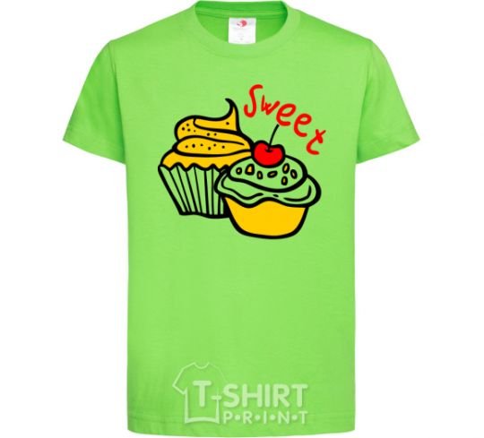 Kids T-shirt Sweet cakes orchid-green фото