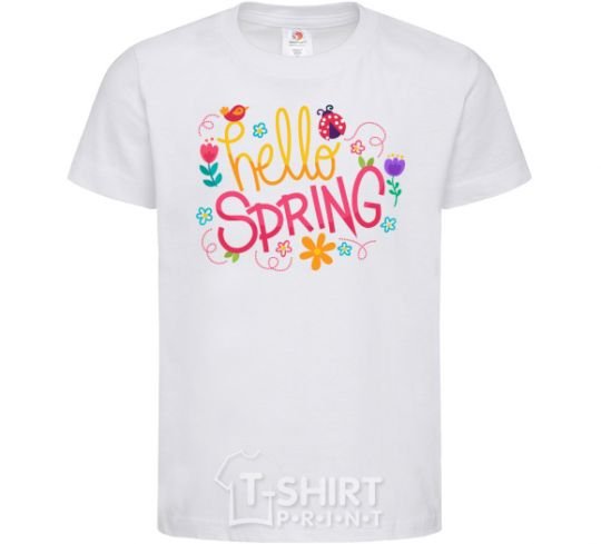 Kids T-shirt Hello spring White фото