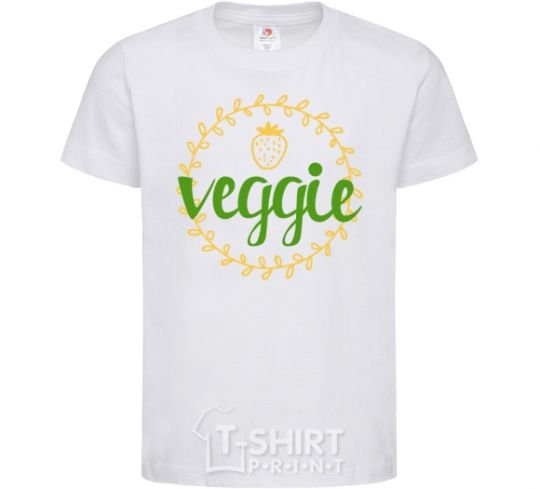 Kids T-shirt Veggie White фото