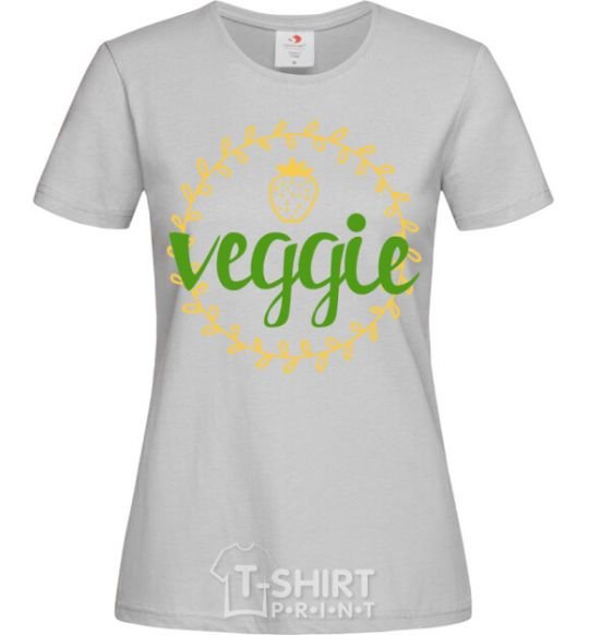 Женская футболка Veggie Серый фото