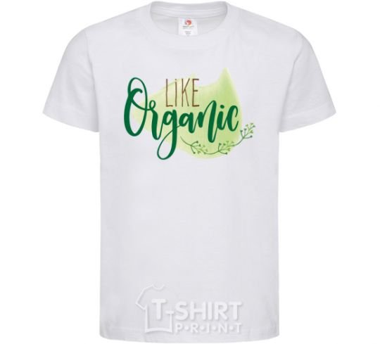 Детская футболка Like organic Белый фото