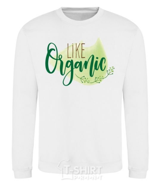 Свитшот Like organic Белый фото