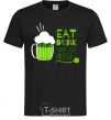 Men's T-Shirt Eat drink and be irish beer black фото