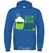 Men`s hoodie Eat drink and be irish beer royal фото