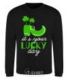 Sweatshirt It's your lucky day black фото
