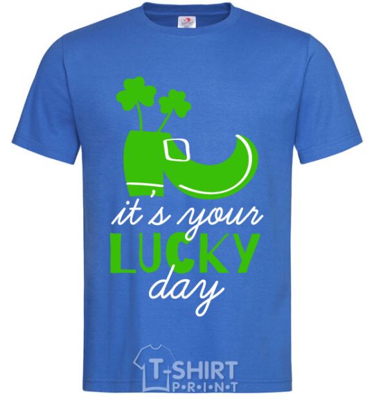 Men's T-Shirt It's your lucky day royal-blue фото