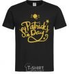 Men's T-Shirt St. Patricks Day stars black фото