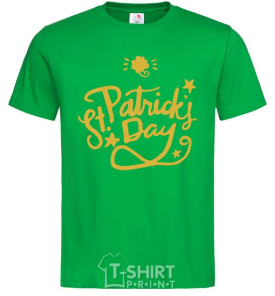 Men's T-Shirt St. Patricks Day stars kelly-green фото