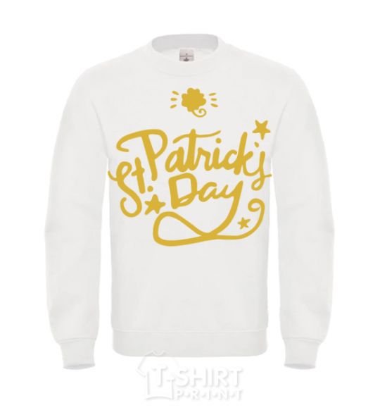 Sweatshirt St. Patricks Day stars White фото