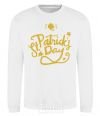 Sweatshirt St. Patricks Day stars White фото