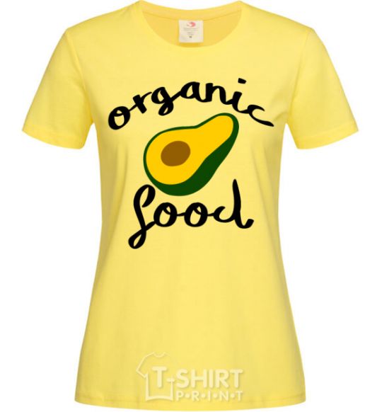 Women's T-shirt Organic food avocado cornsilk фото