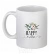 Ceramic mug Happy mother White фото