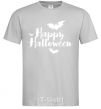 Мужская футболка Happy Halloween text Серый фото