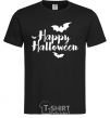 Мужская футболка Happy Halloween text Черный фото