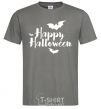 Мужская футболка Happy Halloween text Графит фото