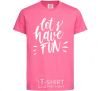 Kids T-shirt Let's have fun heliconia фото