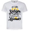Men's T-Shirt If life gives you lemons then make lemonade White фото