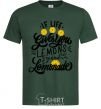 Men's T-Shirt If life gives you lemons then make lemonade bottle-green фото