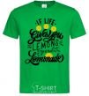 Men's T-Shirt If life gives you lemons then make lemonade kelly-green фото